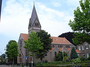 Kerk Keldonk zijaanzicht