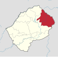 English: Location of en:Mokhotlang District in Lesotho Norsk bokmål: Kart over nb:Mokhotlang (distrikt) i Lesotho