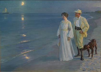 Peder Severin Krøyer Sommeraften ved Skagens strand (Soir d'été sur la plage de Skagens)