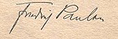 signature de Friedrich Paulsen