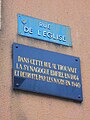 Plaque de l'ancienne synagogue de Morhange