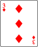 3 of diamonds