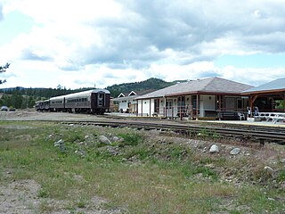 Prairie Valley railway station, Summerland, British Columbia, 2011