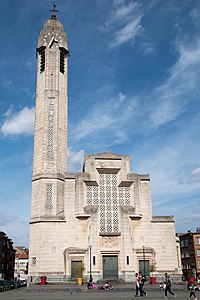 Church of St. John the Baptist in Molenbeek (Brussels), by Joseph Diongre (1930–1932)