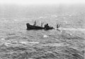 Image 73A liberty ship sinking after being attacked by I-21 near Port Macquarie in February 1943 (from Military history of Australia during World War II)