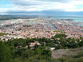 Vue de Sète depuis le Mont-Saint-Clair