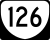 State Route 126 marker