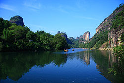 Die Wuyi-berge in Fujian