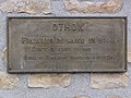 Plaque sur Othon, fondateur de la cité.