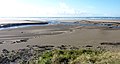 La plage de Pentrez à marée basse en plein hiver à la limite entre Saint-Nic et Plomodiern (plage de Lestrevet).