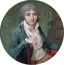 Gentilhomme dans une bibliothèque (1795), miniature sur ivoire, localisation inconnue.