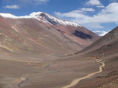 Agua Negra paso intrà Arzentina e Chile.