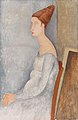 Amedeo Modigliani: Bildnis der sitzenden Jeanne Hébuterne