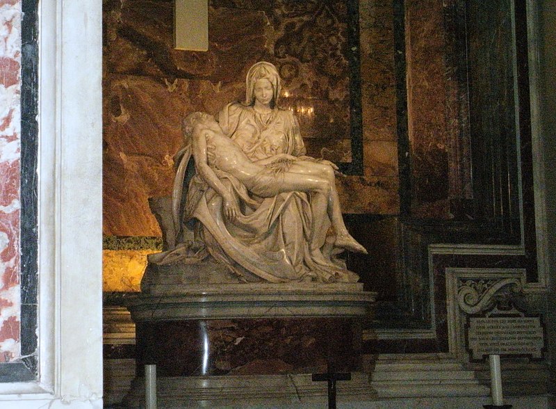 File:La Pietà di Michelangelo - Basilica di S. Pietro - panoramio.jpg