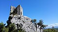 Torre dau Castelar, vestigis dau castrum de La Roqueta (vilatge abandonat).