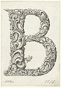 Letter B Libellus Novus Elementorum Latinorum Cum AEneis picturis usui Aurifabrorum inservientib (serietitel), RP-P-1972-52.jpg