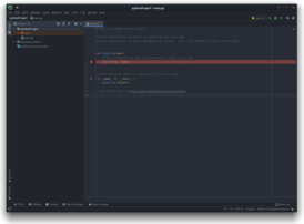 Скриншот программы PyCharm