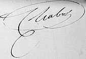 signature de Gaspard de Chabrol