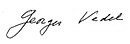 Firma di Georges Vedel