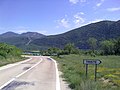 Panneau signalant le village de Triste, Espagne