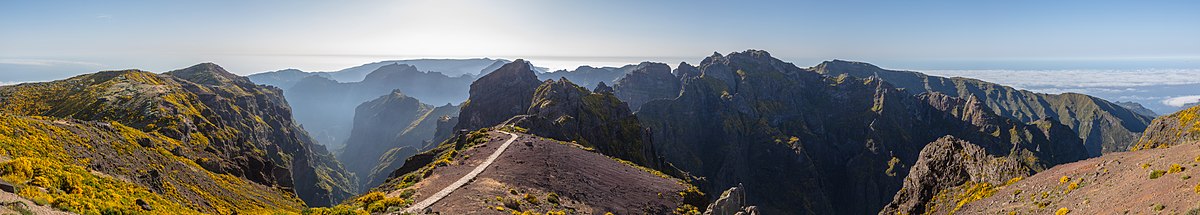 Panoramski pogled na Arieiro na Madeiri