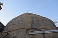 The dome of the Abu Loza's Bath, showing cracks and fissures