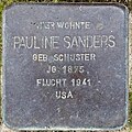 Stolperstein für Pauline Sanders