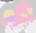 Map of Hiroshima Prefecture