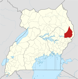 District location in Uganda