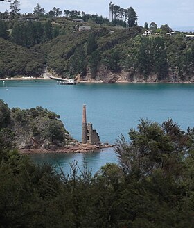 Pompe de la mine de cuivre de l'île Kawau