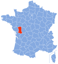 Location of Deux-Sèvres in France