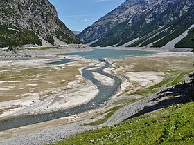 La confluenza nel lago dell'Aqua Granda