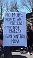 Sign for gun control