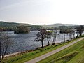 Black Loch at Castle Kennedy. The Island is a crannog created and populated in prehistoric times