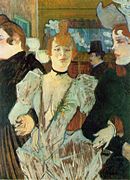 La Goulue entrant au Moulin-Rouge (1891-1892), huile sur toile (79,4 × 59 cm), New York, Museum of Modern Art.