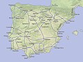 Espagne : voies romaines, villes, ports