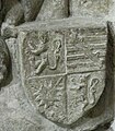 Wappen auf dem Epitaph des Würzburger Fürstbischofs Gerhard von Schwarzburg