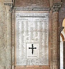 Monument aux morts de la paroisse de Saint-Sernin