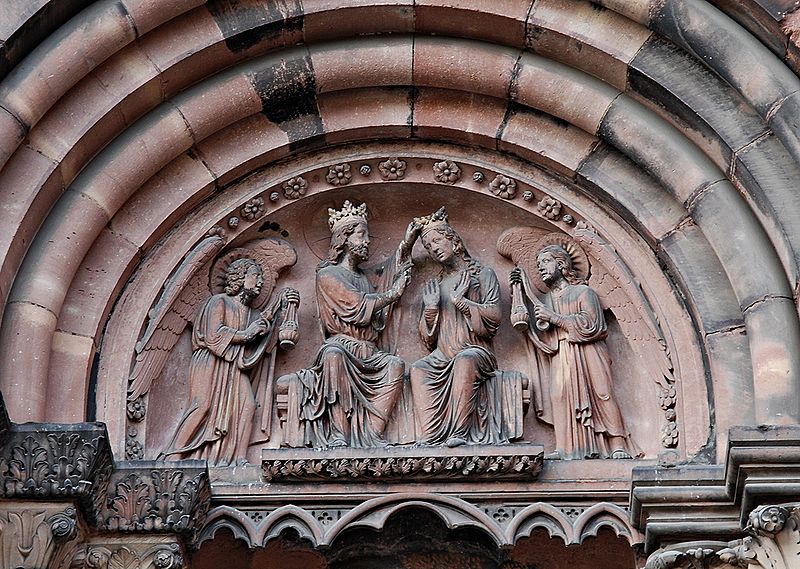 File:Notre-Dame, Strasbourg, Coronation of Mary.JPG