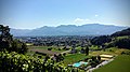 Blick von der Burg Richtung Rheintal/Vorarlberg