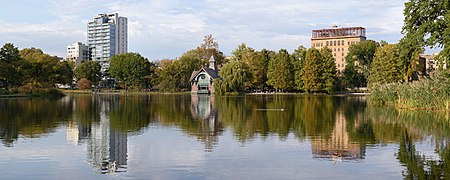 Panorama du Central Park depuis Harlem Meer. Octobre 2016.