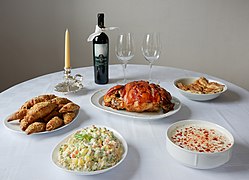 Christmas table (Serbian cuisine).jpg