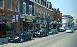 The town centre of Bowmanville, Clarington's largest community