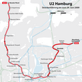 Verlauf der U2 bis 2009