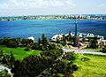 A view over the Swan River from the tower's 28th floor