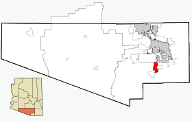 Localisation de Sahuarita