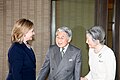 Michiko e Akihito con Hillary Clinton durante la sua visita a Tokyo nel 2011