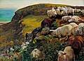 William Holman Hunt, Our English Coasts, 1852 (`Strayed Sheep')