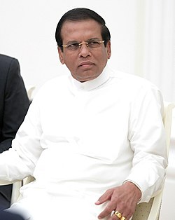 Maithripala Sirisena vuonna 2017.