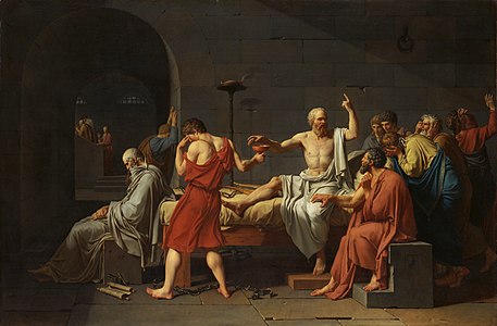 Jacques-Louis David La mort de Socrate (The Death of Socrates)